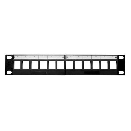 DYNAMIX 10'' 10 Port Unloaded F-Connector Patch Panel - Office Connect
