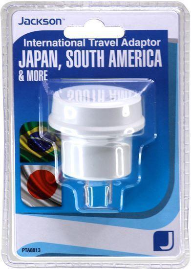 JACKSON Outbound Travel Adaptor. Converts NZ/AUS Plugs - Office Connect