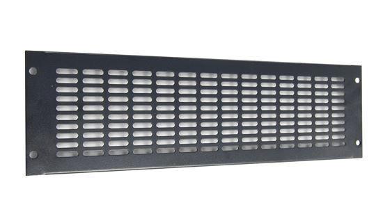 DYNAMIX 3RU Vented Blanking Panel. Black Colour - Office Connect