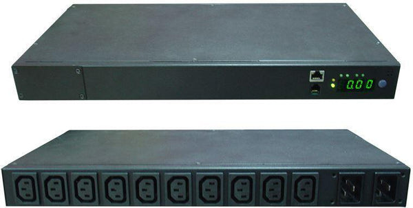 DYNAMIX ATS PDU Dual 16A IEC Input, 10 Port 10A IEC - Office Connect