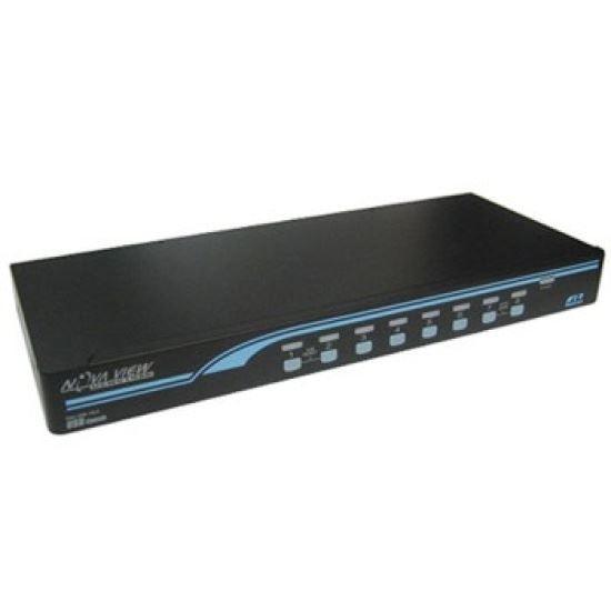 REXTRON 1-8 USB/PS2 Hybrid KVM Switch with USB Console - Office Connect