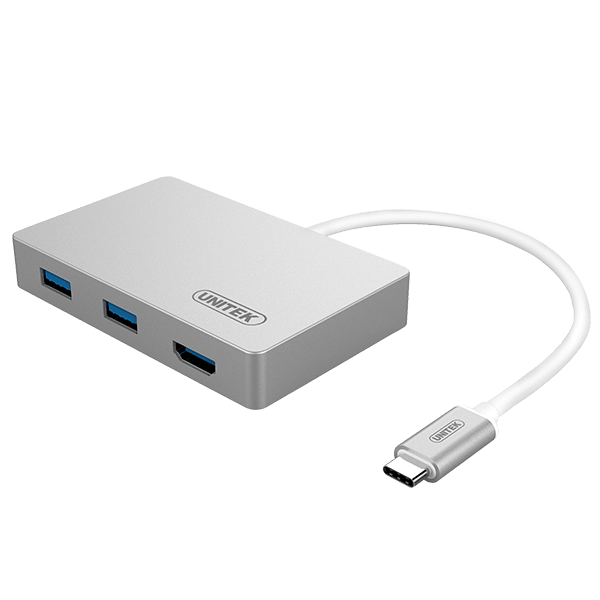 UNITEK USB 3.0 Type-C Multi-port Hub with Power Delivery. - Office Connect