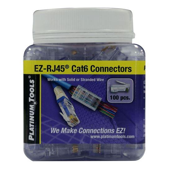 PLATINUM TOOLS Cat6 EZ-RJ45 Plug. Easy install RJ45 - Office Connect