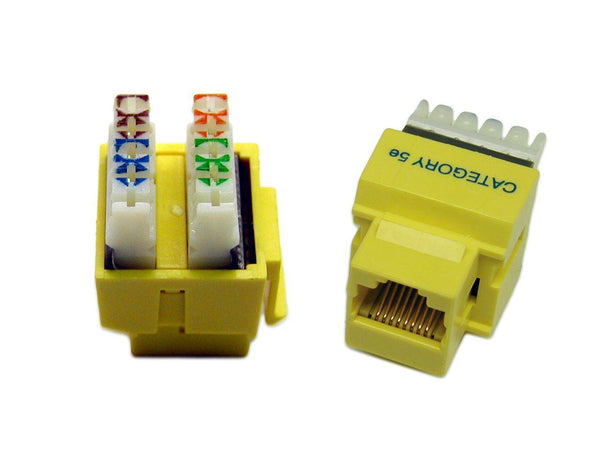 DYNAMIX RJ45 Jack for 110 Face Plates. Cat5e Keystone - Office Connect