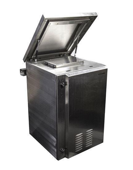 DYNAMIX 18RU Stainless Vented Outdoor Wall Mount Cabinet - Office Connect