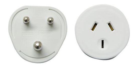 JACKSON Outbound travel adapter. Converts NZ/AUS plugs - Office Connect