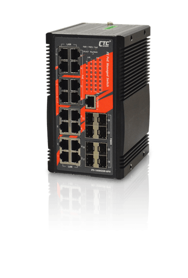 CTC UNION Industrial grade 16 Port Gigabit Managed - Office Connect