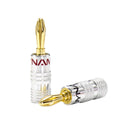 DYNAMIX Banana Plugs Gold Plated With Alloy Jacket, Max 14AWG Cable - Office Connect 2018