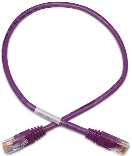 DYNAMIX 0.5m Cat5e UTP Cross Over Patch Lead - Purple - Office Connect