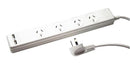 JACKSON 4-Way Protected Power Board , 2x Ports are - Office Connect