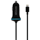 PROMATE 1.2m MFi Certified 2.1A Car Charger with Lightning - Office Connect