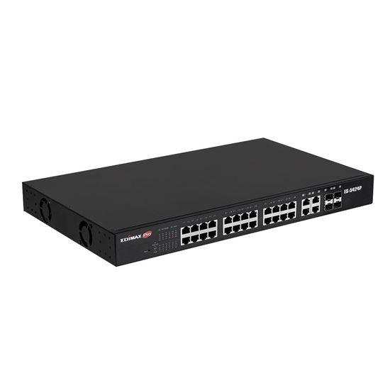 EDIMAX 24 Port 10/100 Fast Ethernet PoE+ Long Range - Office Connect