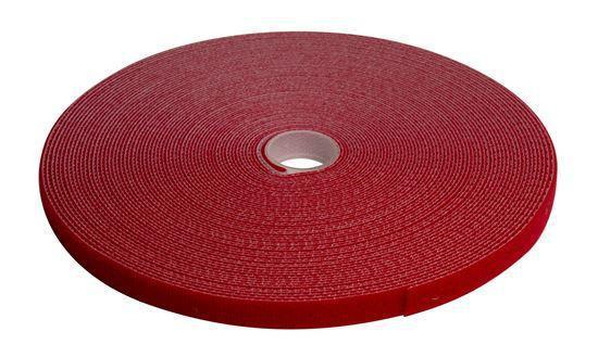 DYNAMIX Hook & Loop Roll 20m x 12mm dual sided, RED - Office Connect