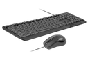 PROMATE Ergonomic Wired USB Mouse & Keyboard Combo. - Office Connect