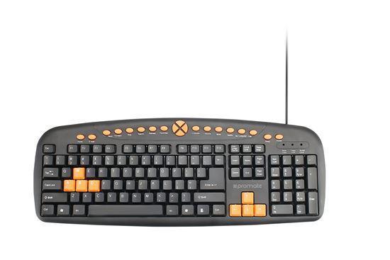 PROMATE Professional Ergonomic Wired Keyboard. Full - Office Connect