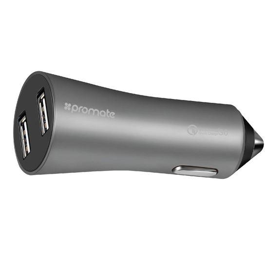 PROMATE Robust Car Charger with Qualcomm Quick Charge - Office Connect