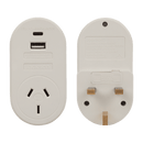 JACKSON Outbound Travel Adaptor with 1x USB-A and - Office Connect