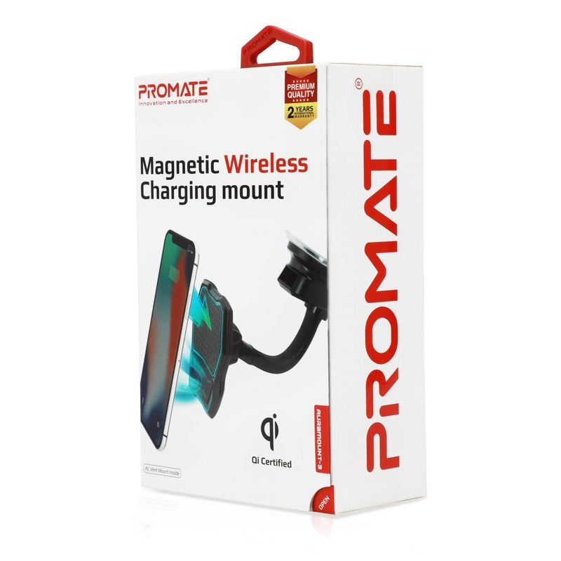 PROMATE Qi Ultra-Fast Wireless Car Charging Magnetic - Office Connect