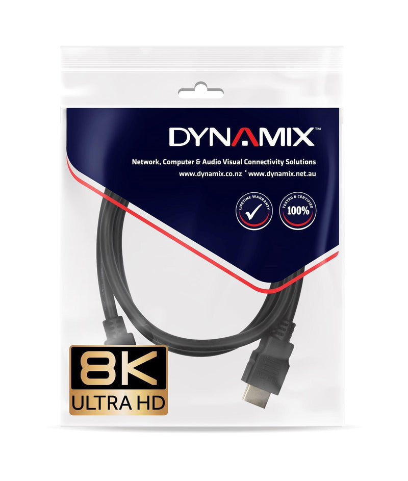 DYNAMIX 1M HDMI 2.1 Full Ultra HD (FUHD) 28AWG. Supports - Office Connect