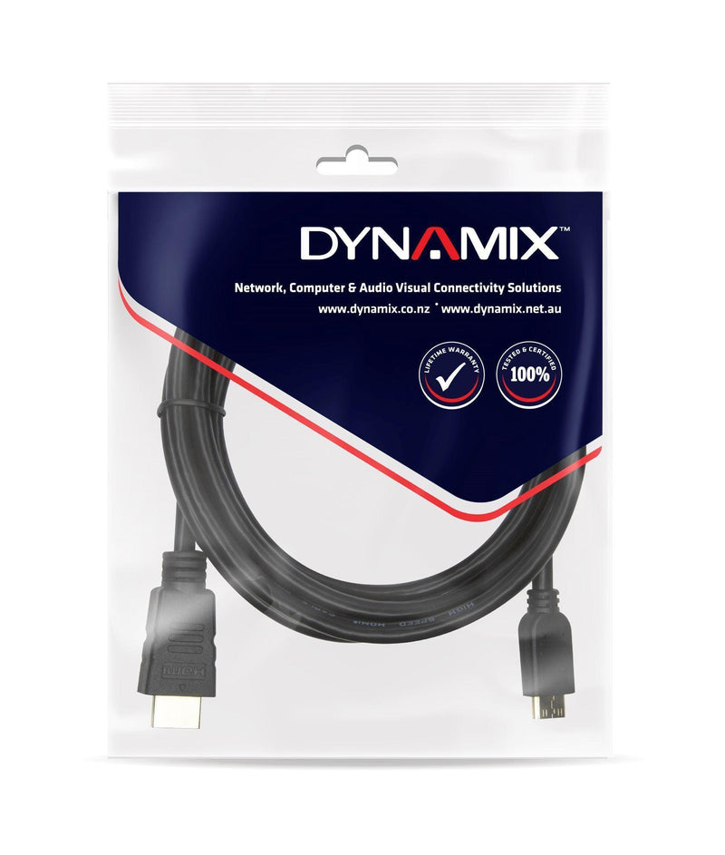DYNAMIX 2m HDMI to HDMI Mini Cable High-Speed with - Office Connect