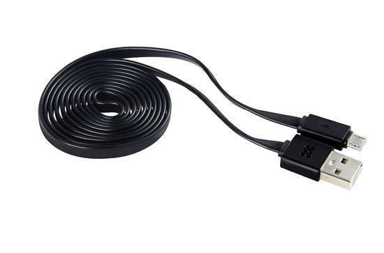 PROMATE 1.2m Micro-USB to USB cable. Premium flat - Office Connect