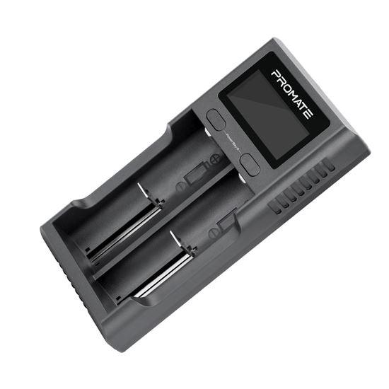 PROMATE Dual-Mode Battery Charger with LCD Display. - Office Connect