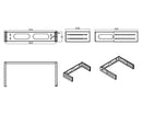 DYNAMIX 2RU 19'' Wall Mount Foldable Bracket. Includes - Office Connect