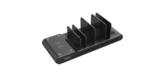 UNITEK 96W 8-Port USB-A Smart Charging Station with - Office Connect