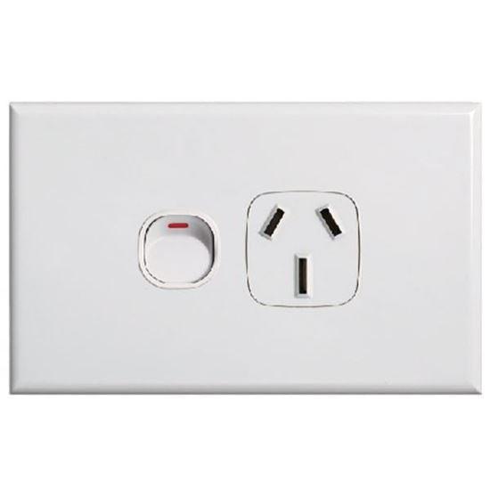 TRADESAVE Slim 10A Single Horizontal Gang Switch. - Office Connect