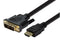 DYNAMIX 2m HDMI Male to DVI-D Male (18+1) Cable. Single - Office Connect