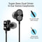 PROMATE Super Bass Dual Drive In-Ear Stereo Earphones. - Office Connect