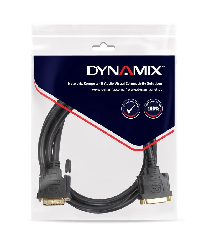 DYNAMIX 2m DVI-D Male to DVI-D Female Digital Dual - Office Connect