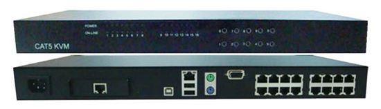 REXTRON 16 Port Cat5e KVM Switch Requires USB or PS2 - Office Connect