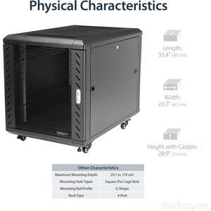 12U 36in Knock-Down Server Rack Cabinet - Office Connect 2018