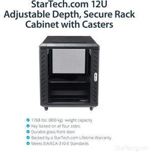 12U 36in Knock-Down Server Rack Cabinet - Office Connect 2018
