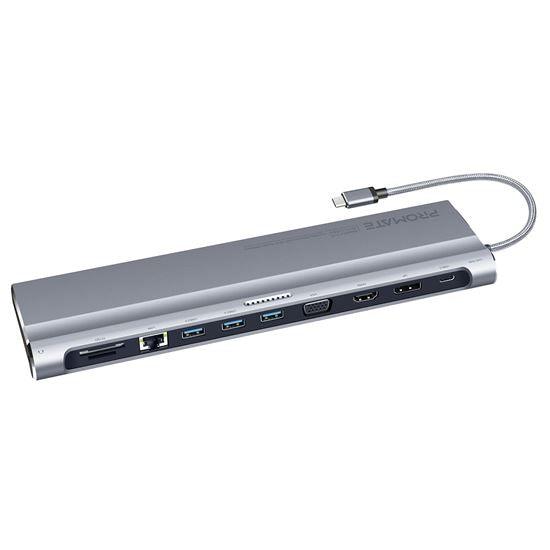 PROMATE All-in-1 USB-C Docking Station with 87W Power - Office Connect