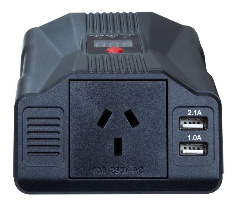 DYNAMIX 200W Power Inverter DC to AC. Input: 12V DC, - Office Connect