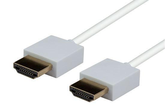 DYNAMIX 0.5M HDMI WHITE Nano High Speed With Ethernet - Office Connect