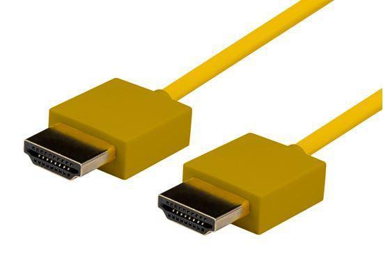 DYNAMIX 2M HDMI YELLOW Nano High Speed With Ethernet - Office Connect