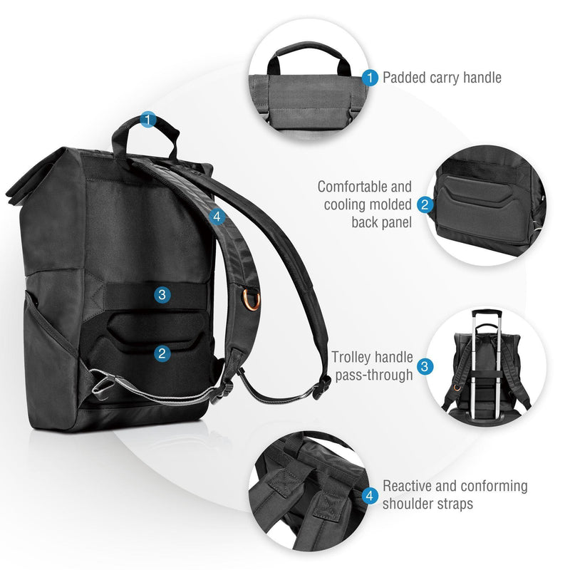 EVERKI ContemPRO Roll Top 15.6'' Laptop Backpack. - Office Connect