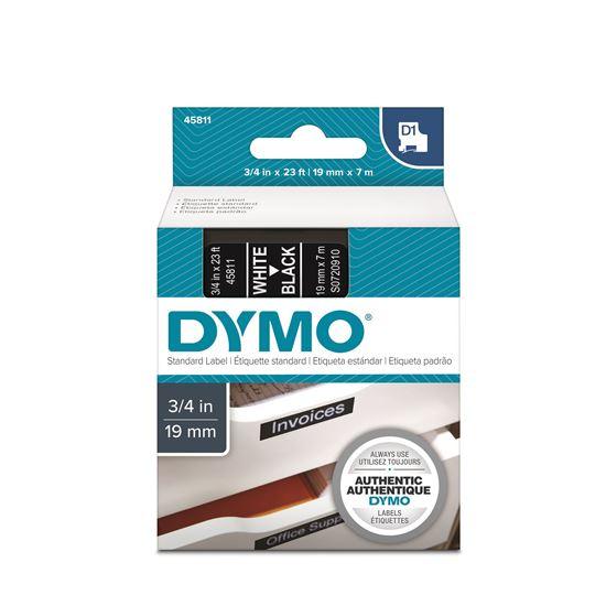 DYMO Genuine D1 Label Cassette Tape 19mm x 7M,  White - Office Connect