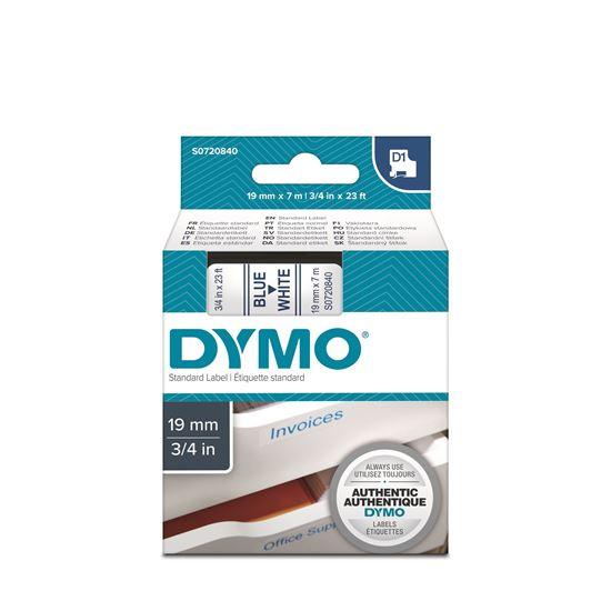 DYMO Genuine D1 Label Cassette Tape 19mm x 7M, Blue - Office Connect