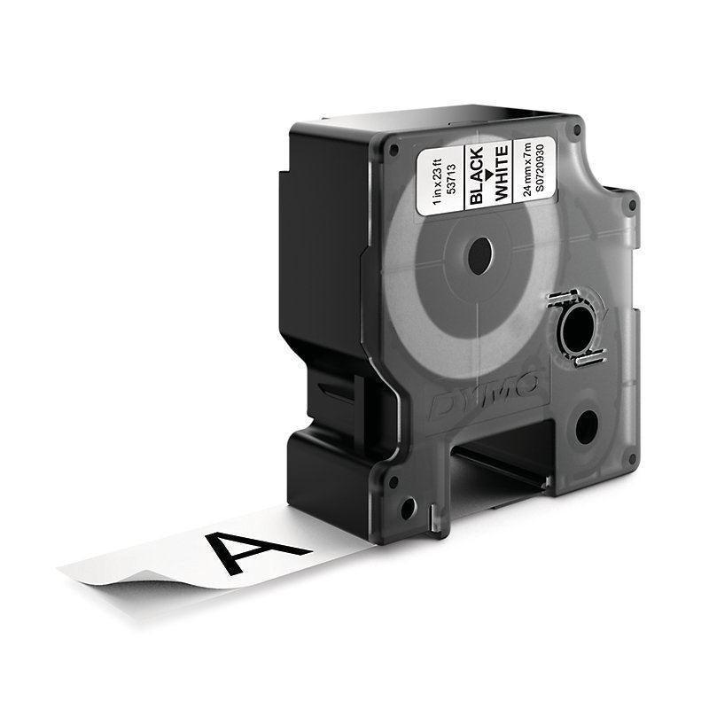 DYMO Genuine D1 Label Cassette Tape 24mm x 7M, Black - Office Connect