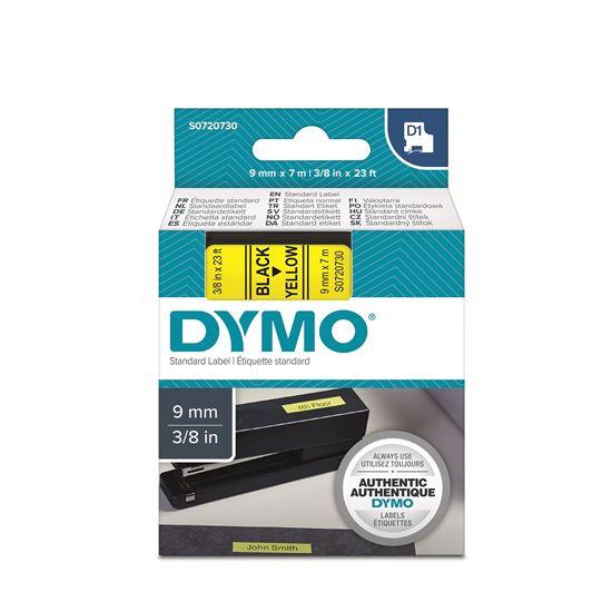 DYMO Genuine D1 Label Cassette Tape 9mm x 7M,  Black - Office Connect