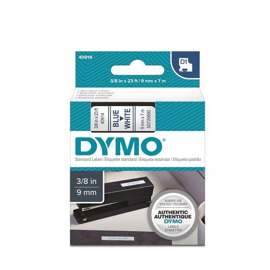 DYMO Genuine D1 Label Cassette Tape 9mm x 7M,  Blue - Office Connect