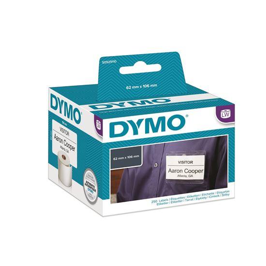 DYMO Genuine LabelWriter Name Badge Cards, 62mm x - Office Connect