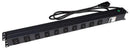 DYNAMIX 10 Outlet Vertical Power Rail (8x 10A IEC - Office Connect