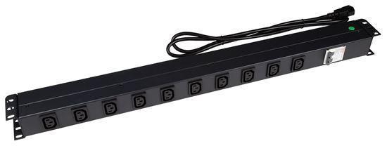 DYNAMIX 10 Outlet Vertical Power Rail (10A IEC C13) - Office Connect