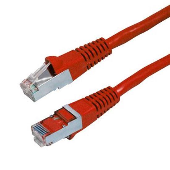 DYNAMIX 0.5m Cat6A Red SFTP 10G Patch Lead. (Cat6 - Office Connect