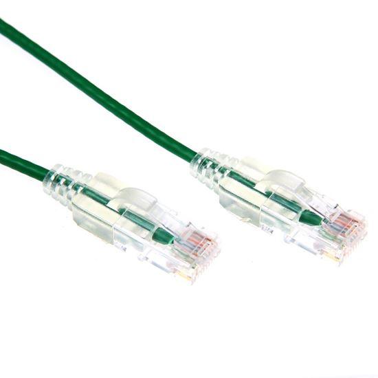 DYNAMIX 3m Cat6A 10G Green Slimline Component Level - Office Connect